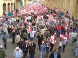 Beirut demonstration against Syrian occupation